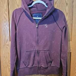 American Eagle Purple Zip Up Hoodie
